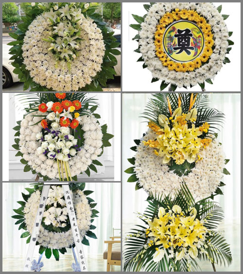 安徽六安市舒城县汤池镇黄巢村花圈速递